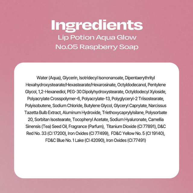 Alternative Stereo - Lip Potion Aqua Glow #05 Raspberry Soap 9ml.