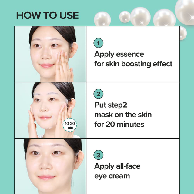 JM Solution - Marine Luminous Pearl Moisture Mask Pearl 24ml. (Pack of 3)