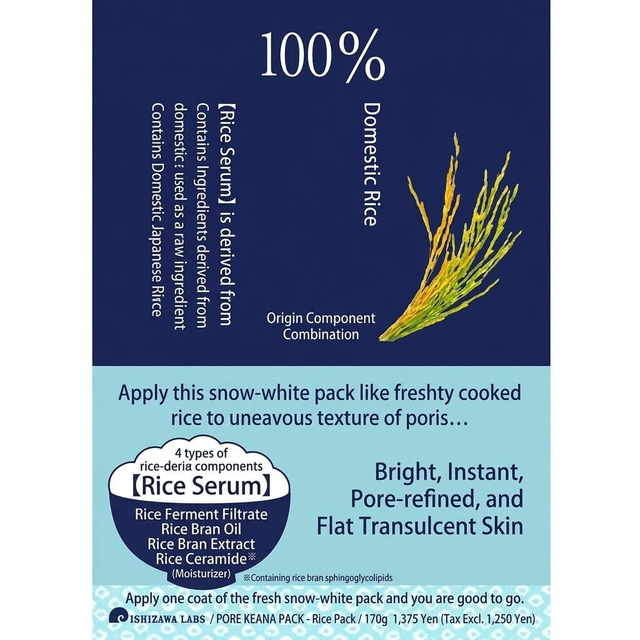 Keana Nadeshiko - Rice Pack Wash-off Face Mask 170g.