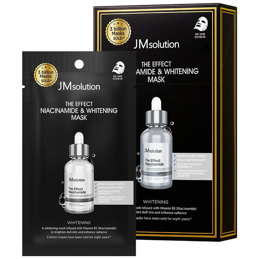 JM Solution - The Effect Niacinamide & Whitening Mask 24ml. (Pack of 3)