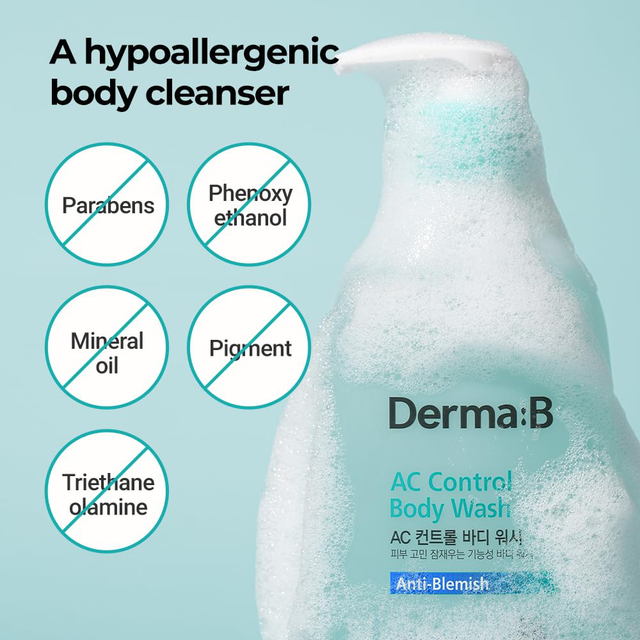 DERMA B - AC Control Body Wash 420ml.