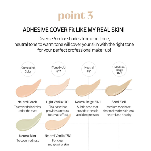 Etude - Big Cover Skin Fit Concealer Pro #23N1 Sand 7g.