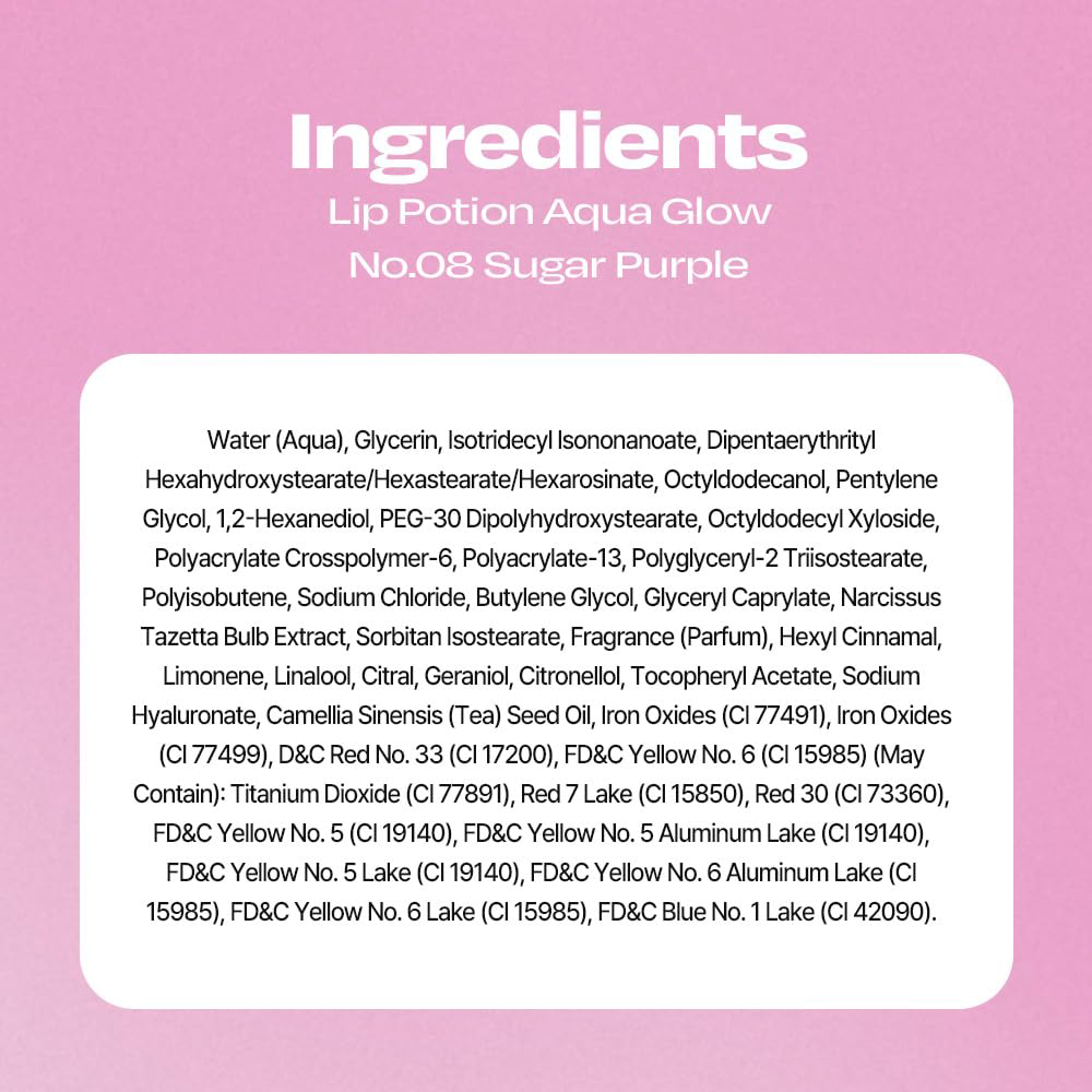 Alternative Stereo - Lip Potion Aqua Glow #08 Sugar Purple 9ml.