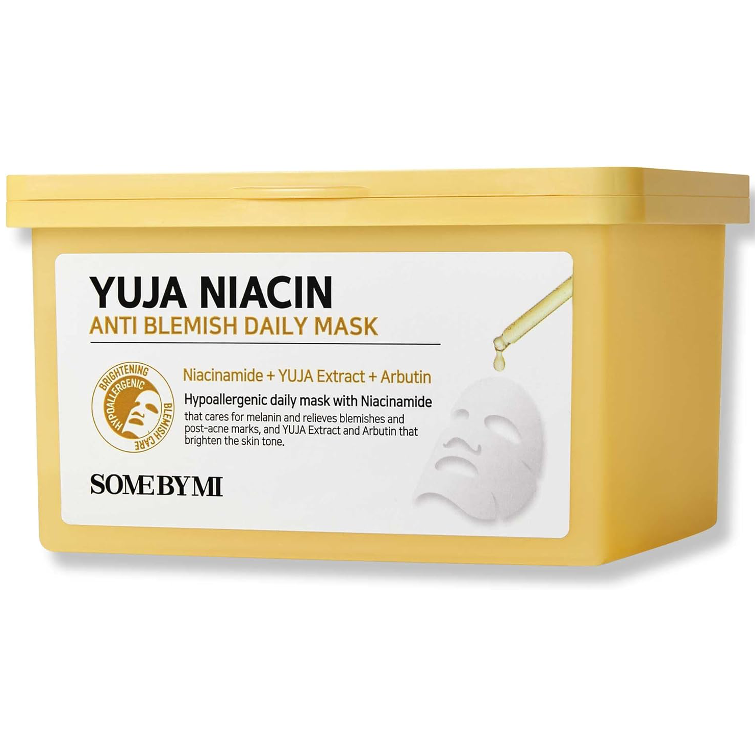 SOME BY MI - Bundle of 1x Yuja Niacin Anti Blemish Serum 50ml. + 1x Yuja Niacin Anti-Blemish Daily Mask (30 Sheets)
