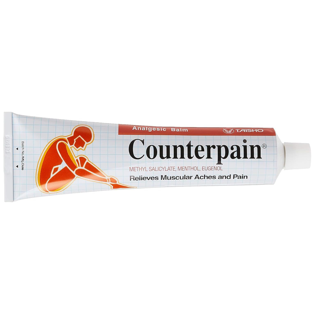 Counterpain - Analgesic Balm - Warm Cream Relief Muscular Pain Aches 120g. (Pack of 3) - Made in Thailand