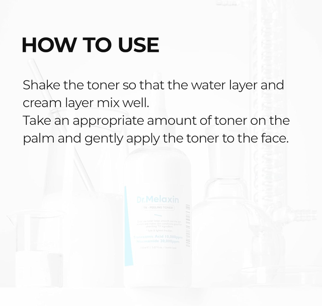 Dr.Melaxin - TX Peeling Toner with Tranexamic Acid and Niacinamide 150ml.