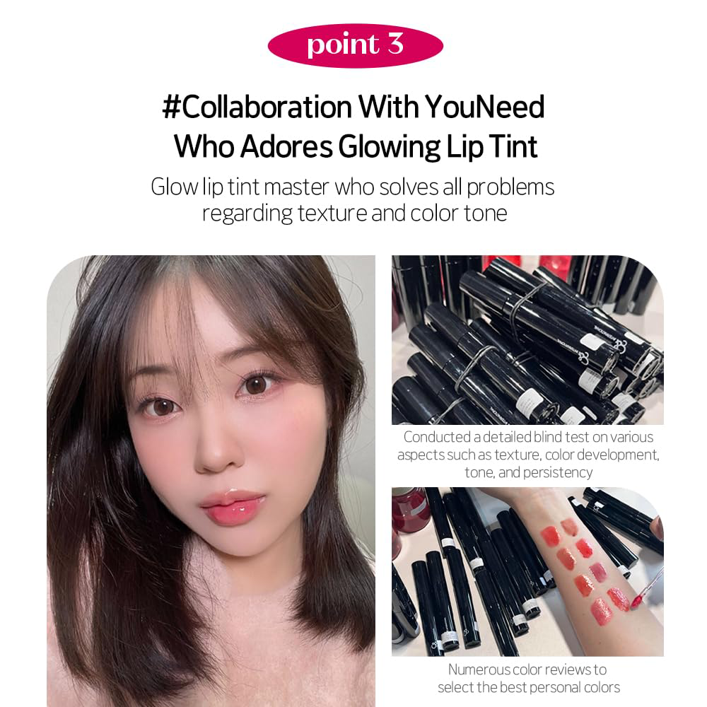 Etude - Over Glowy Tint #01 Black Cat Rose Jelly 3g.