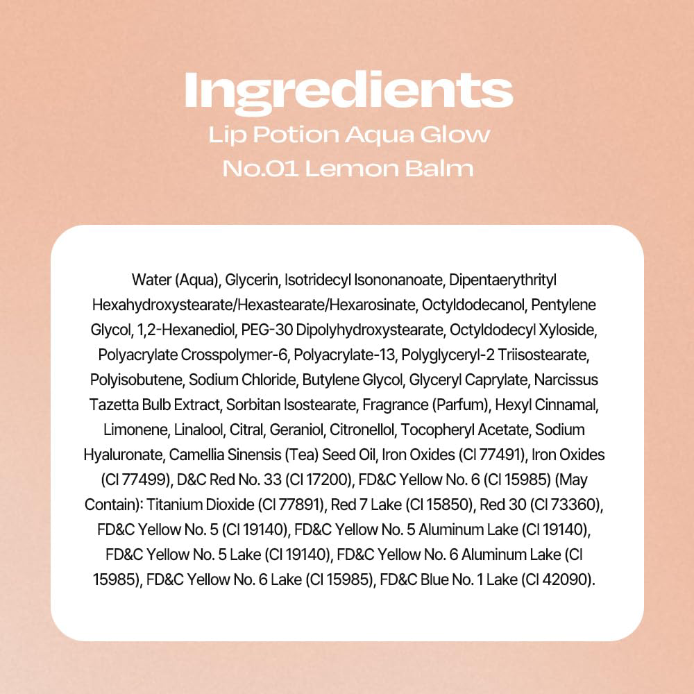 Alternative Stereo - Lip Potion Aqua Glow #01 Lemon Balm 9ml.