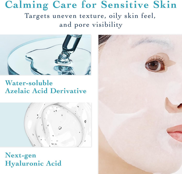Lululun - Hydra F Mask Azelaic Acid Face Masks 504ml. (28 Sheets)