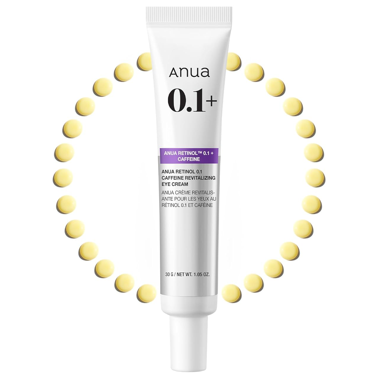 Anua - Retinol 0.1 Caffeine Revitalizing Eye Cream 30g.
