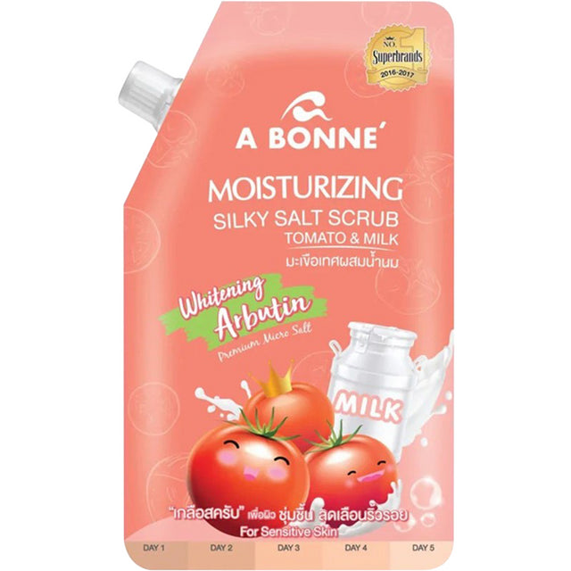 A Bonne' - Moisturizing Silky Salt Scrub Tomata & Milk 350g.