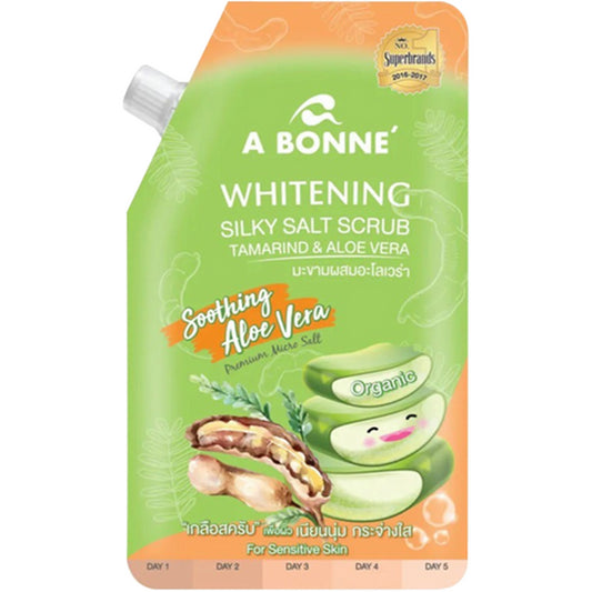 A Bonne' - Whitening Silky Salt Scrub Tamarind & Aloe Vera 350ml.