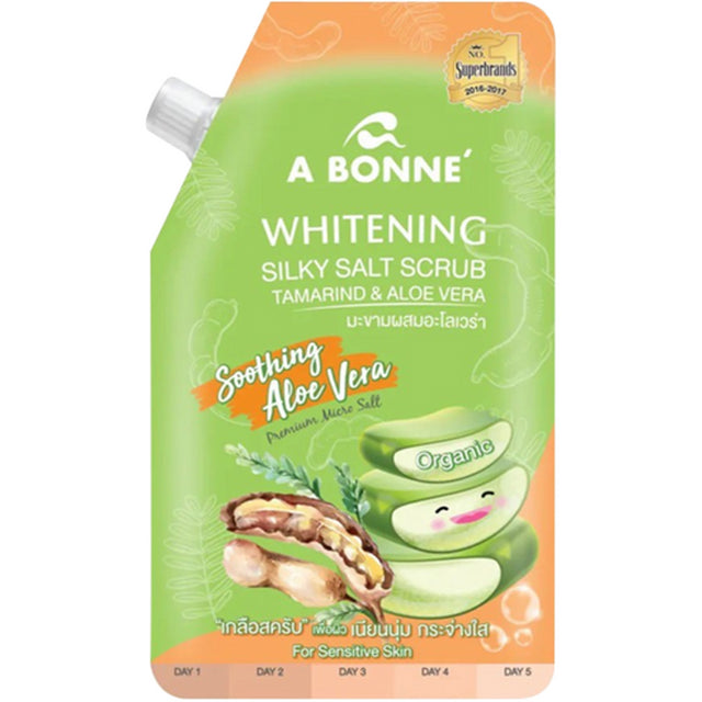A Bonne' - Whitening Silky Salt Scrub Tamarind & Aloe Vera 350ml.
