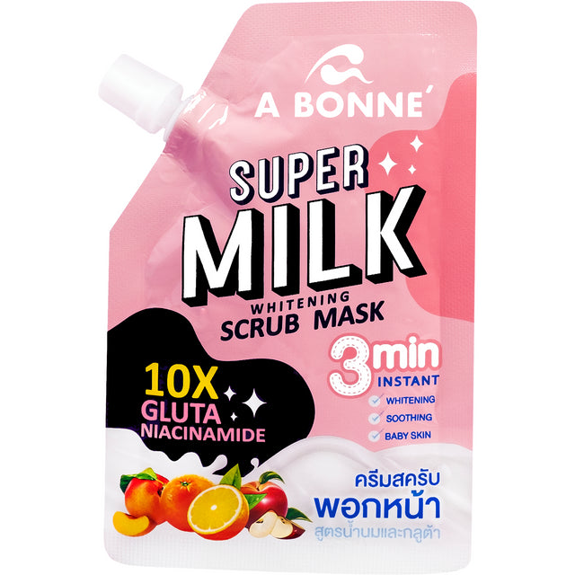 A Bonne' - Supermilk Whitening Scrub Mask 30g. (Pack of 3)