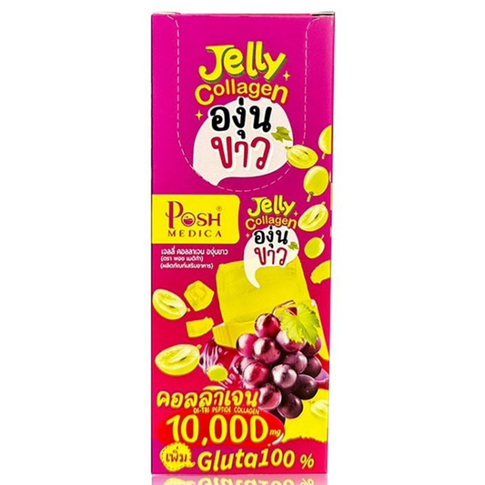Posh Medica - Jelly Collagen White Grape 28g. (6 sachets)