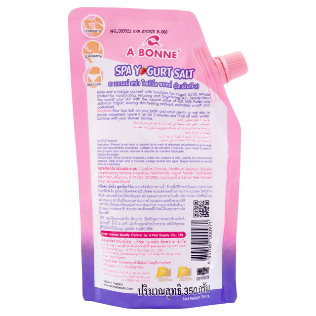 A Bonne' - Spa Yogurt Salt Pouring Cap 350ml.