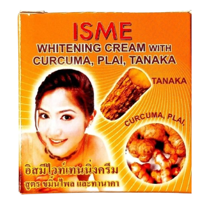 ISME - Whitening Cream with Curcuma, Plai, Tanaka 3g. (Pack of 3)