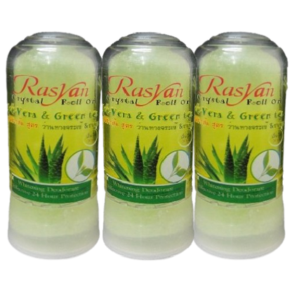 ISME - Aloe Vera & Green Tea Crystal Roll-On Alum 80g. (Pack of 3)