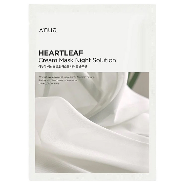 Anua - Heartleaf Cream Mask Night Solution 25ml. (Pack of 6)