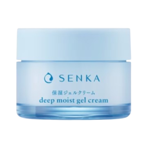 Senka - Deep Moist Gel Cream with Moisturising Complex + Double Hyaluronic Acid 50g. (Refreshed, Dewy Bare Skin)