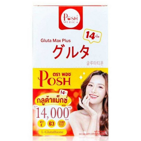 Posh Medica - Gluta Max Plus 14,000mg (14 tablets x 6 sachets)