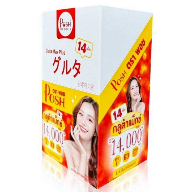 Posh Medica - Gluta Max Plus 14,000mg (14 tablets x 6 sachets)