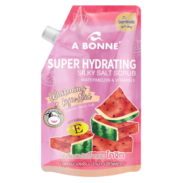A Bonne' - Super Hydrating Silky Salt Scrub Watermelon & Vitamin E 350ml.