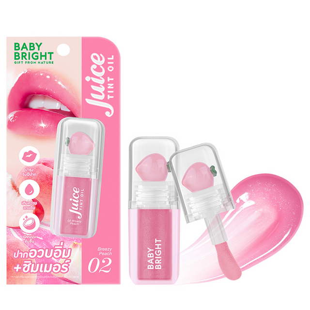 Baby Bright - Juice Tint Oil, Breezy Peach 3.1g.
