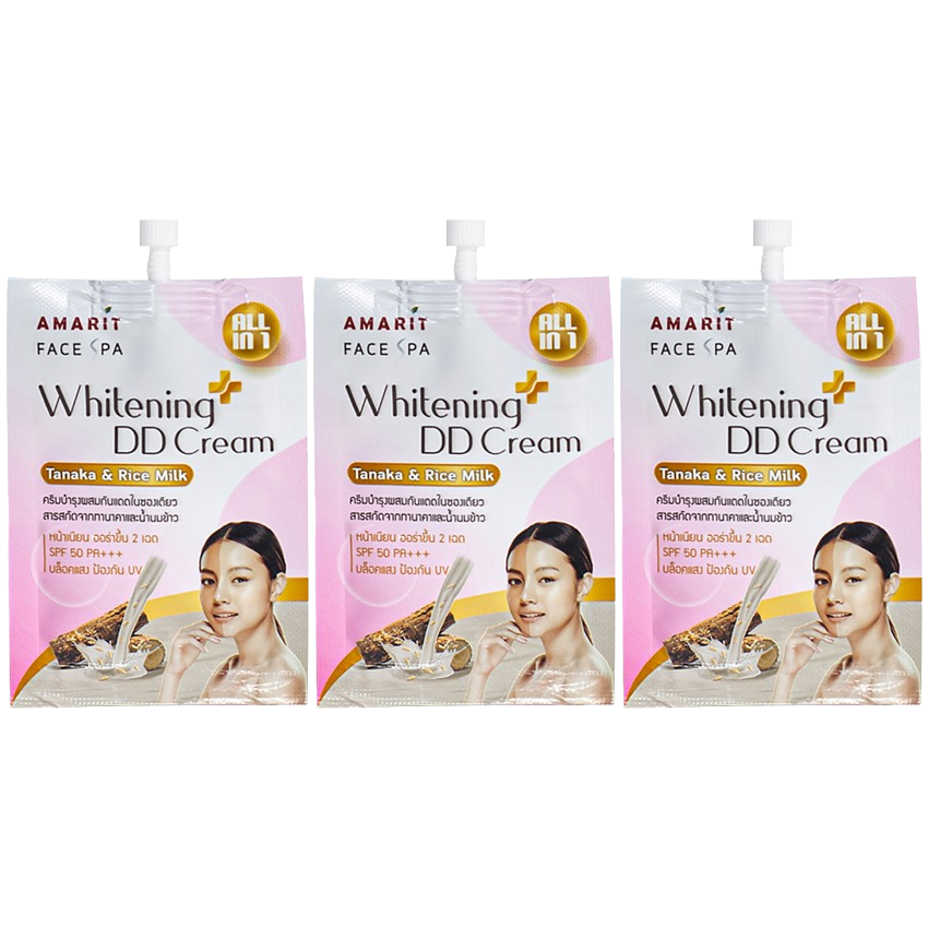 Amarit - Whitening DD Cream Tanaka 8ml. (Pack of 3)