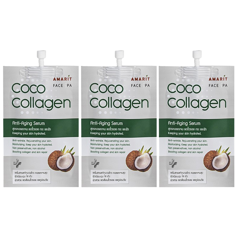 Amarit - Coco Collagen Anti-Aging Serum 10ml. (Pack of 3)