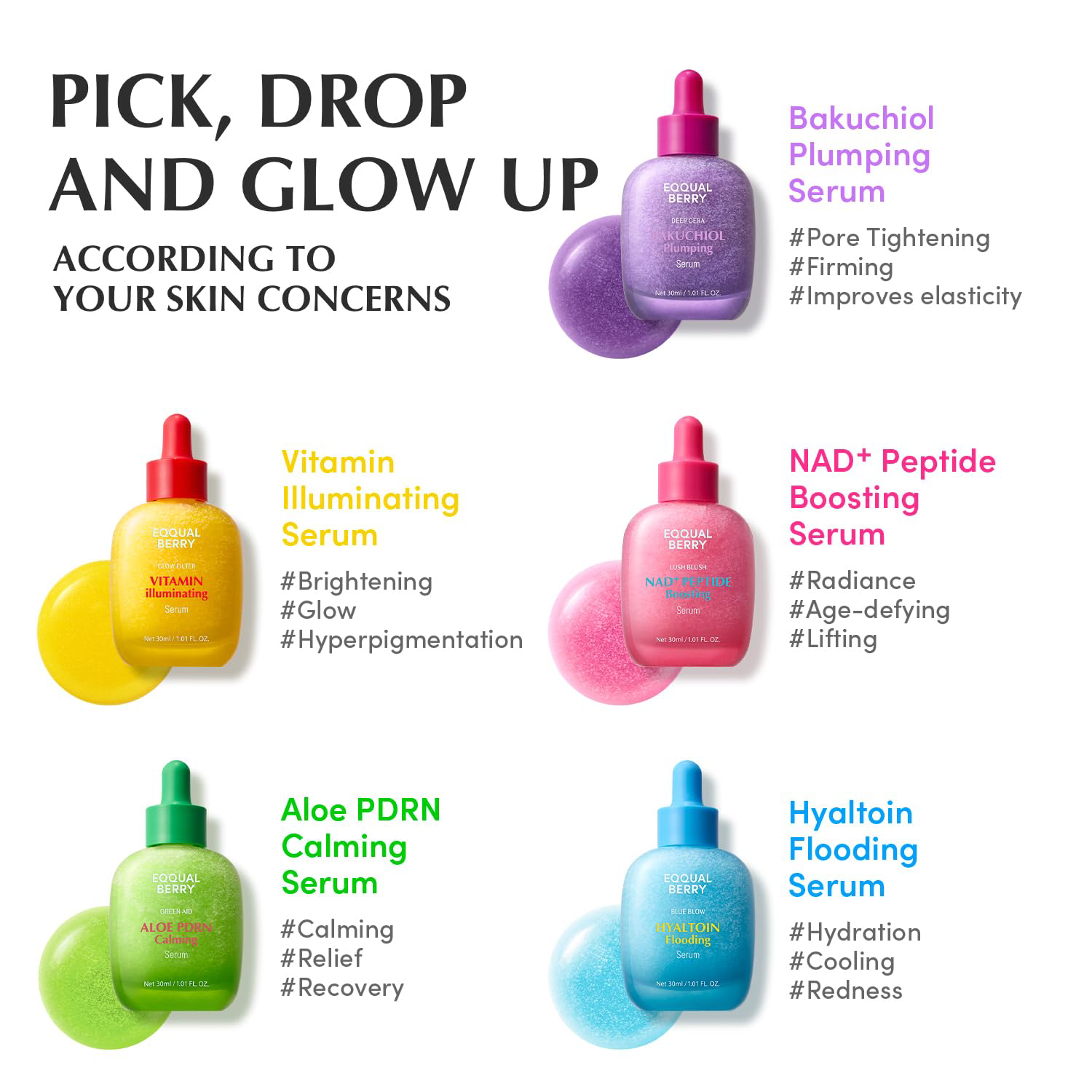 EQQUALBERRY - NAD+ Peptide Boosting Serum 30ml.