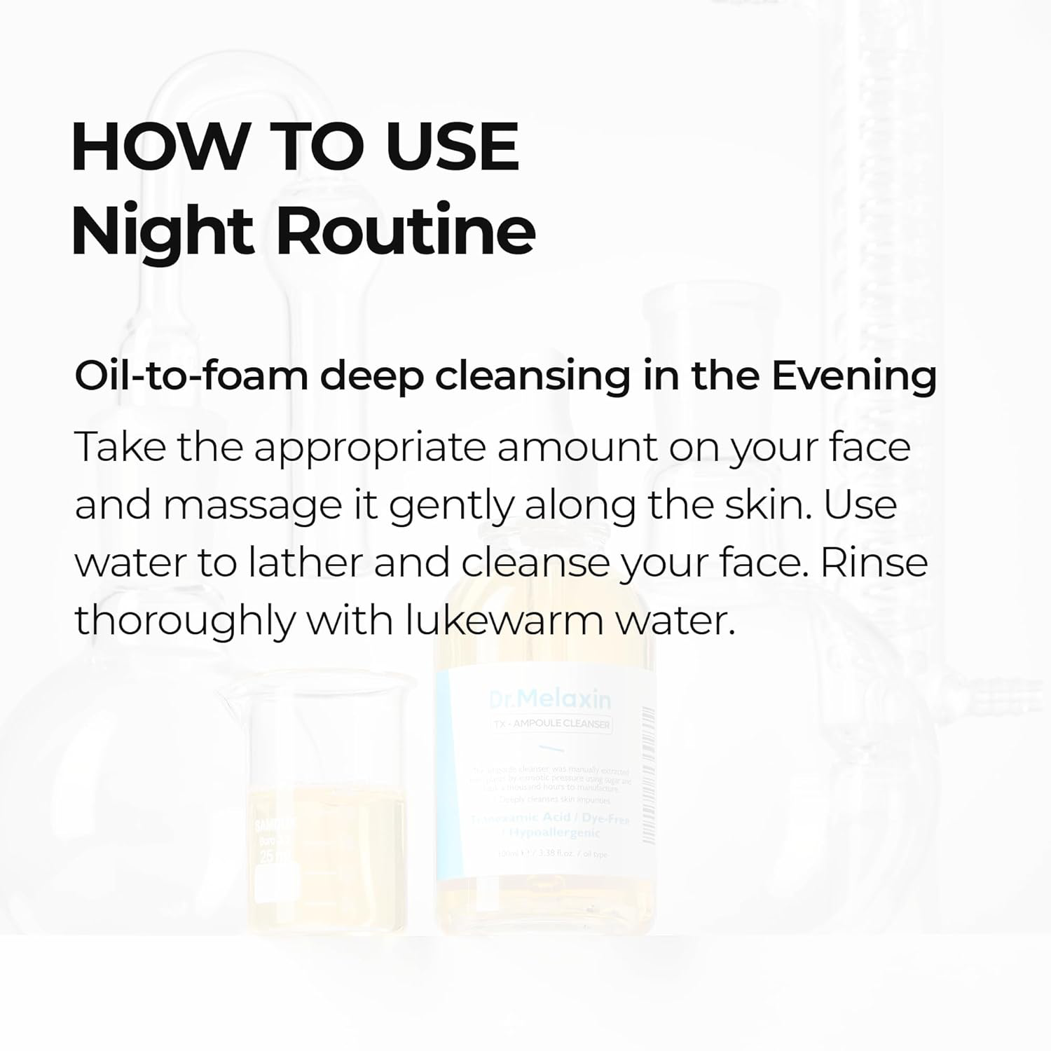 Dr.Melaxin - TX Ampoule Cleanser with Tranexamic Acid, Dye-Free and Hypoallergenic 100ml.