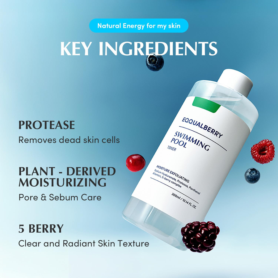 EQQUALBERRY - Swimming Pool Toner 300ml.