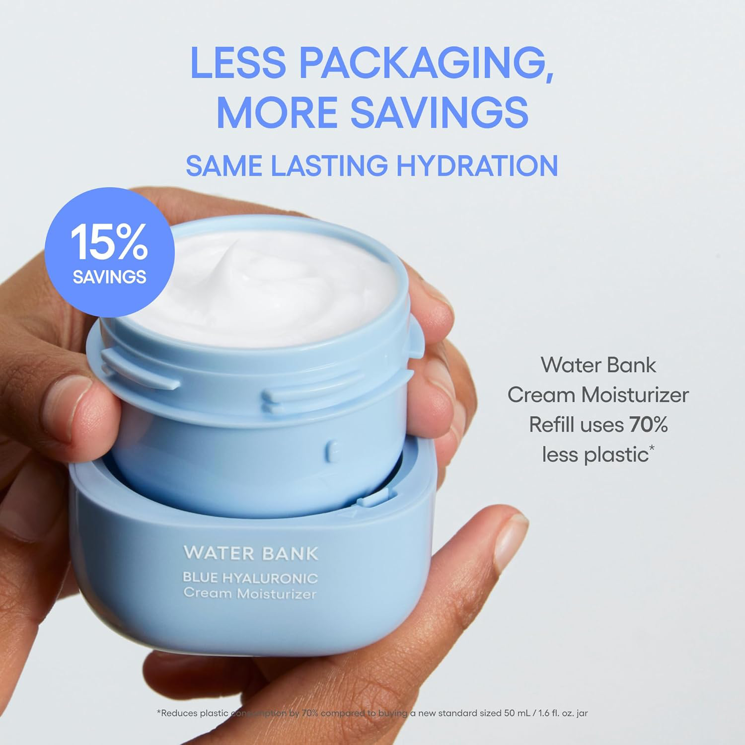 Laneige - Water Bank Blue Hyaluronic Moisture Cream Refill 50ml.