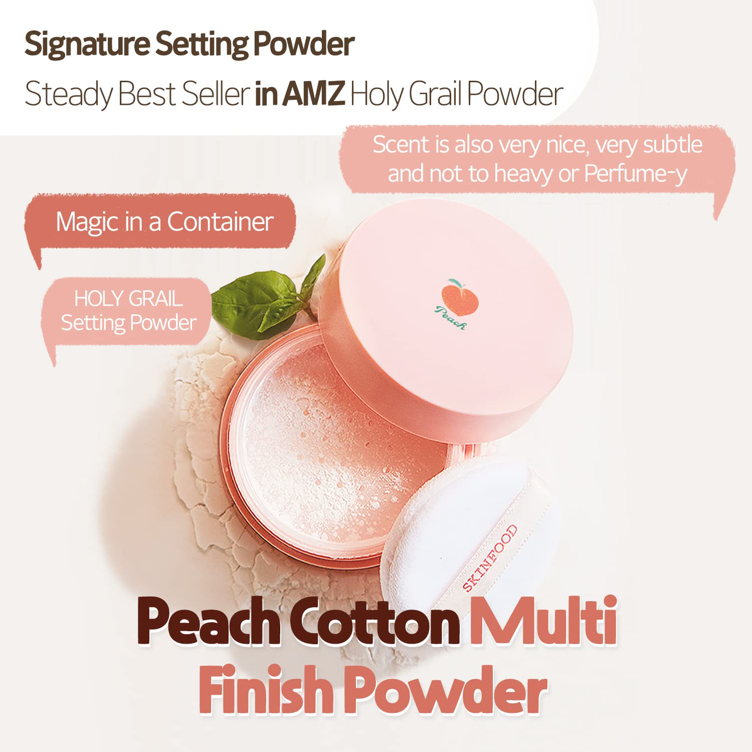 Skinfood - Peach Cotton Multi Finish Powder 5g.