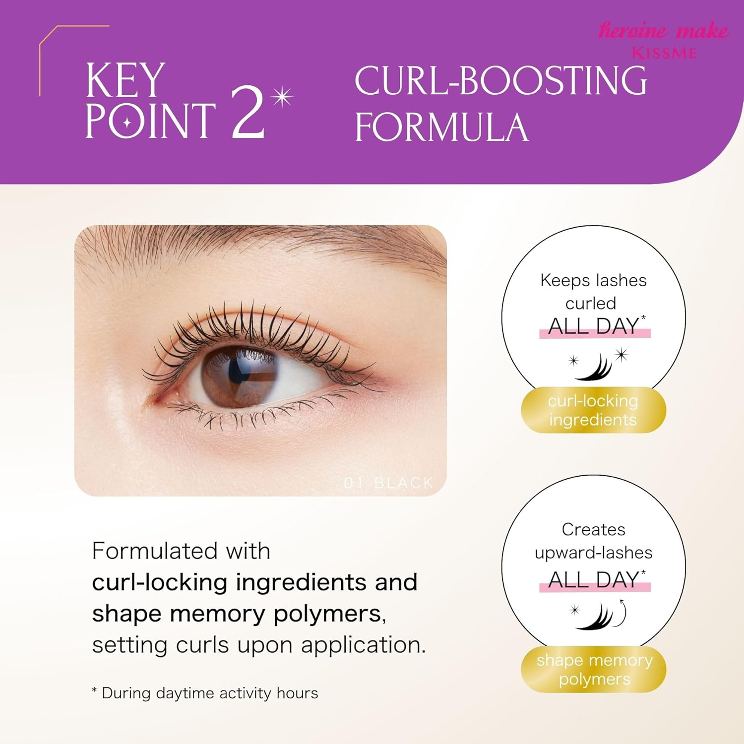 Kiss Me - Heroine Make Volume Up Mascara Super Waterproof N #01 6g.