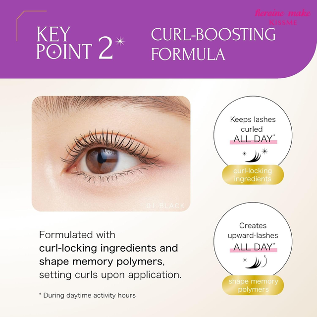 Kiss Me - Heroine Make Volume Up Mascara Super Waterproof #01 Jet Black 6g.