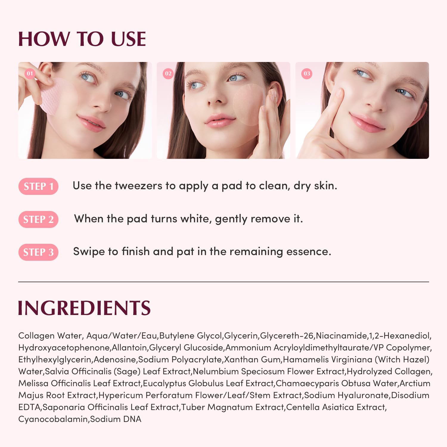 EQQUALBERRY - Collagen Pore-Tight Up Gel Toner Pads (60 Pads)