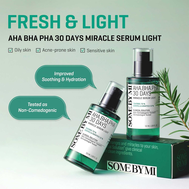 SOME BY MI - Bundle of 1x AHA-BHA-PHA 30 Days Miracle Toner 150ml. + 1x Serum 50ml.