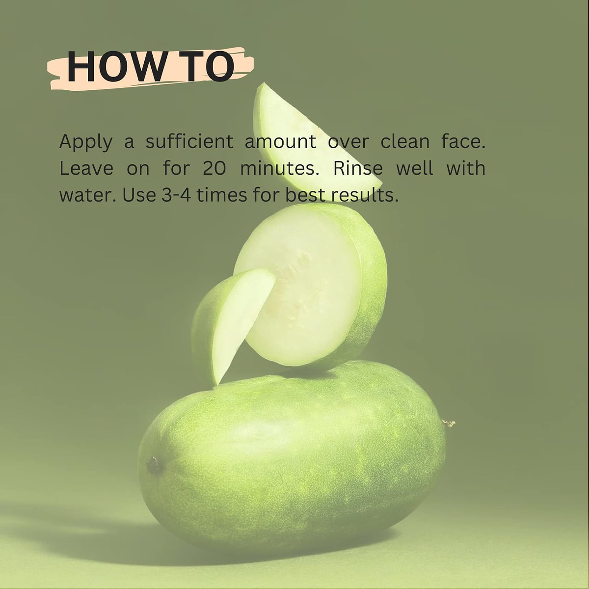 Cocoon Vietnam - Winter Melon Face Mask (Mặt Nạ Bí Đao) with Winter Melon Extract, Centella & Tea Tree 30ml.