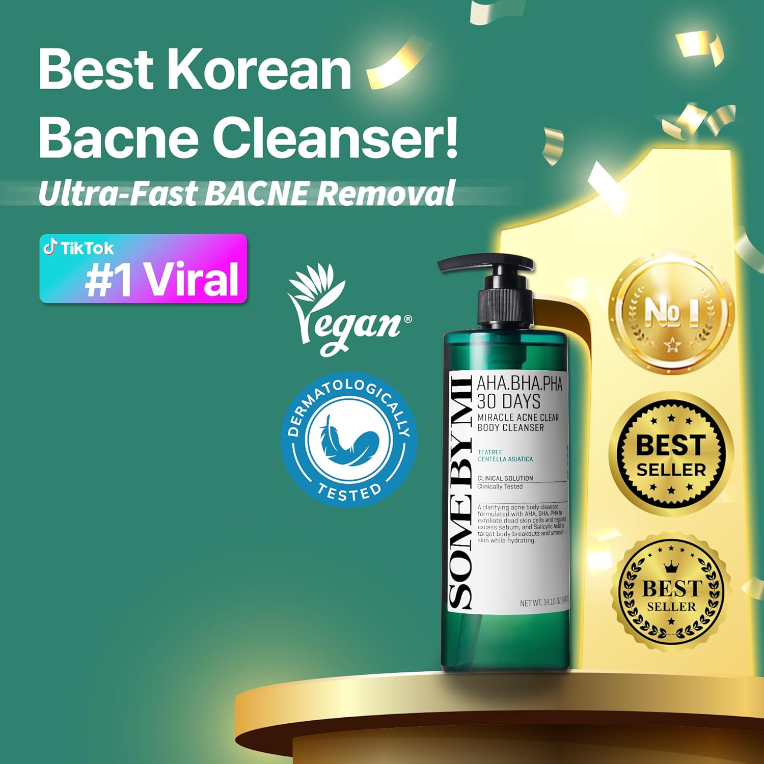 SOME BY MI - AHA-BHA-PHA 30 Days Miracle Acne Clear Body Cleanser 400g.