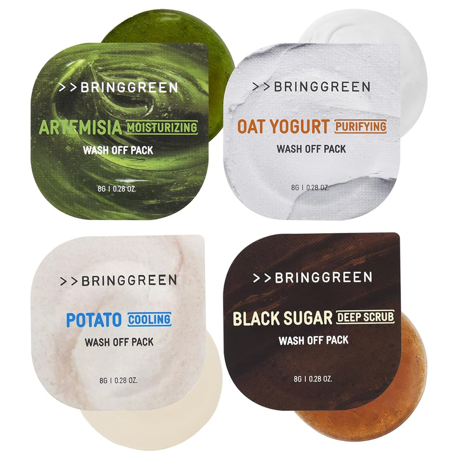 Bringgreen - Black Sugar Deep Scrub Wash Off Pack 8g. (Pack of 3)