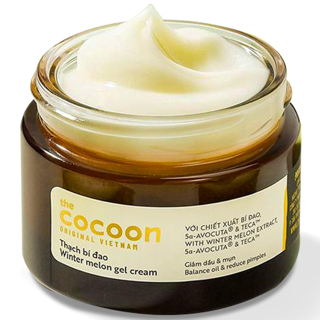 Cocoon Vietnam - Winter Melon Gel Cream (Thạch Bí Đao) with Winter Melon Extract, 5α-Avocuta® & Centella Asiatica 30ml.