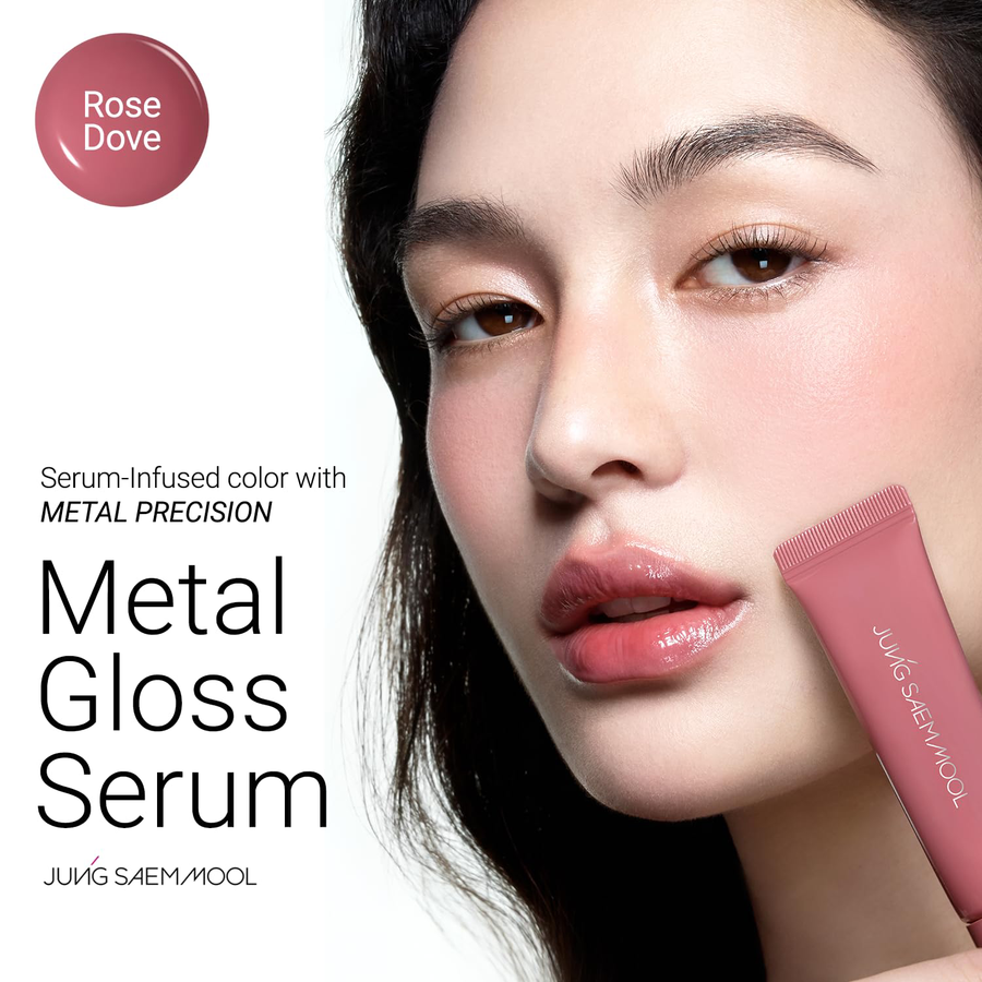 Jung Saem Mool - Lip Metal Serum Gloss #Rose Doze 10ml.