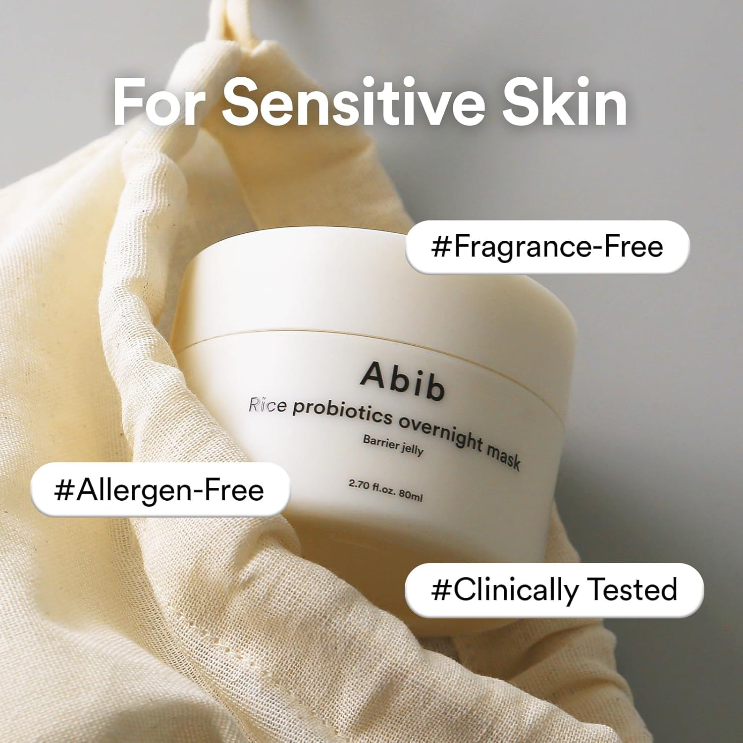Abib - Rice Probiotics Overnight Mask Barrier Jelly 80ml.