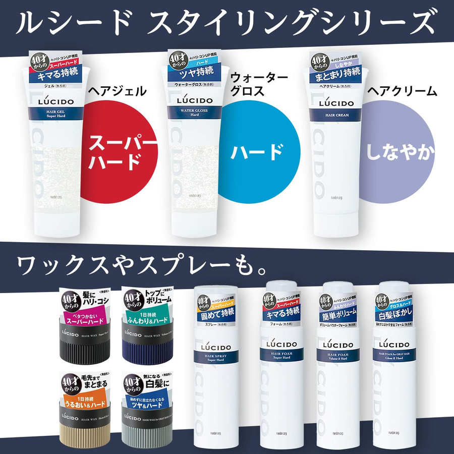 LUCIDO-L - Hair Gel Super Hard 160g.