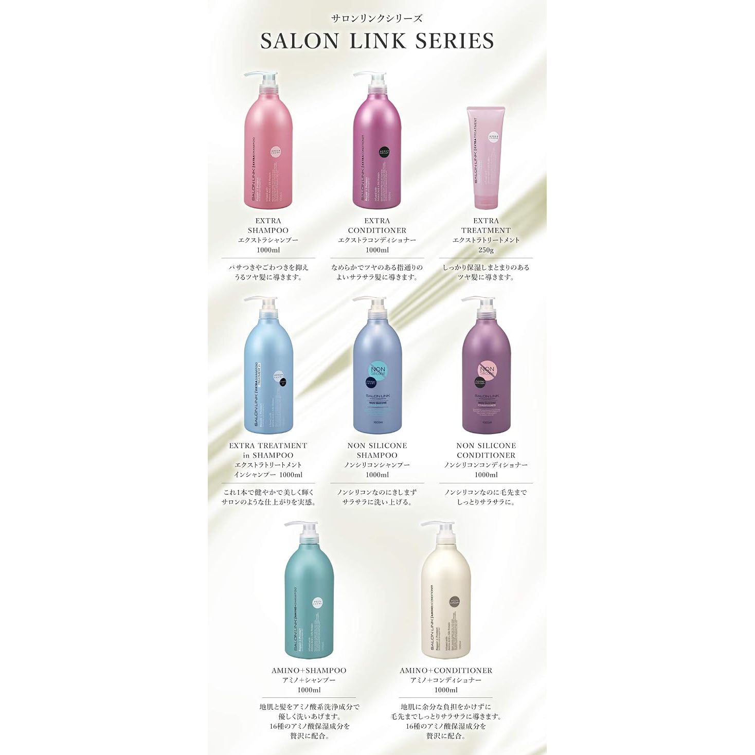 Kumano Yushi - Salon Link Repair & Protect Extra Shampoo 1000ml.