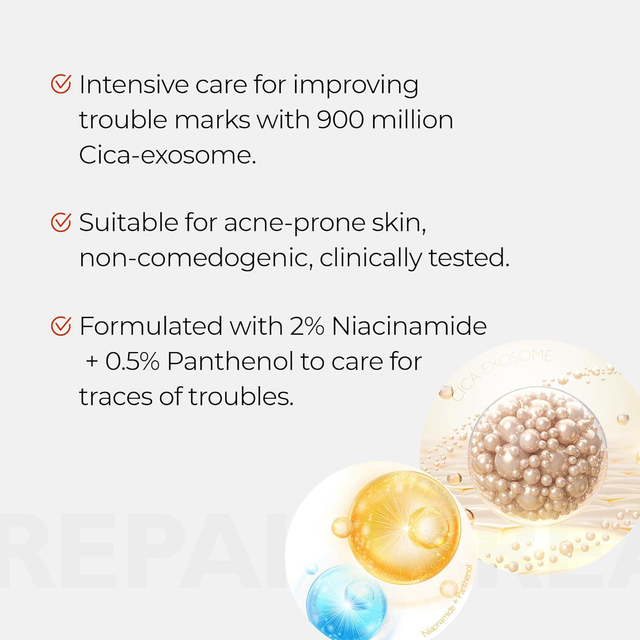 Dr.Melaxin - Exosome Blemish Repair Cream with Cicasome and Panthenol 50ml.