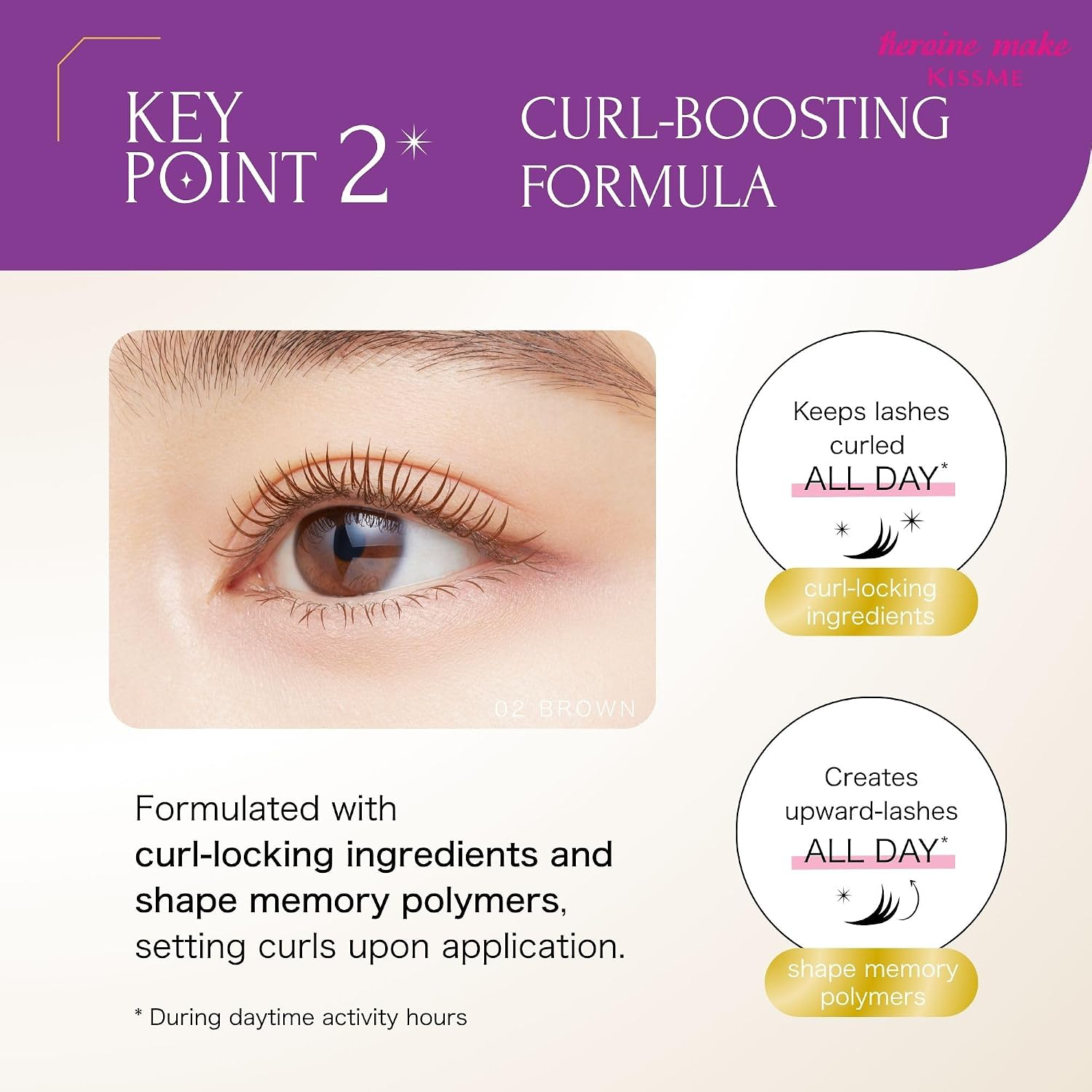 Kiss Me - Heroine Make Volume Up Mascara Super Waterproof #02 Brown 6g.