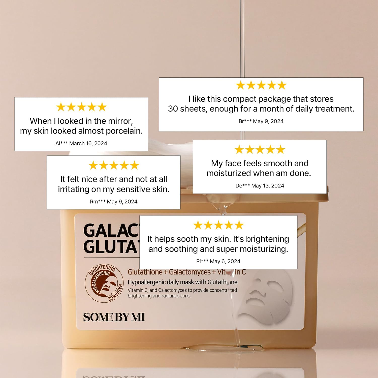 SOME BY MI - Galactomyces Glutathione Daily Mask (30 Sheets)